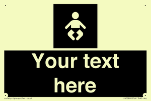 Custom information: black panel baby change